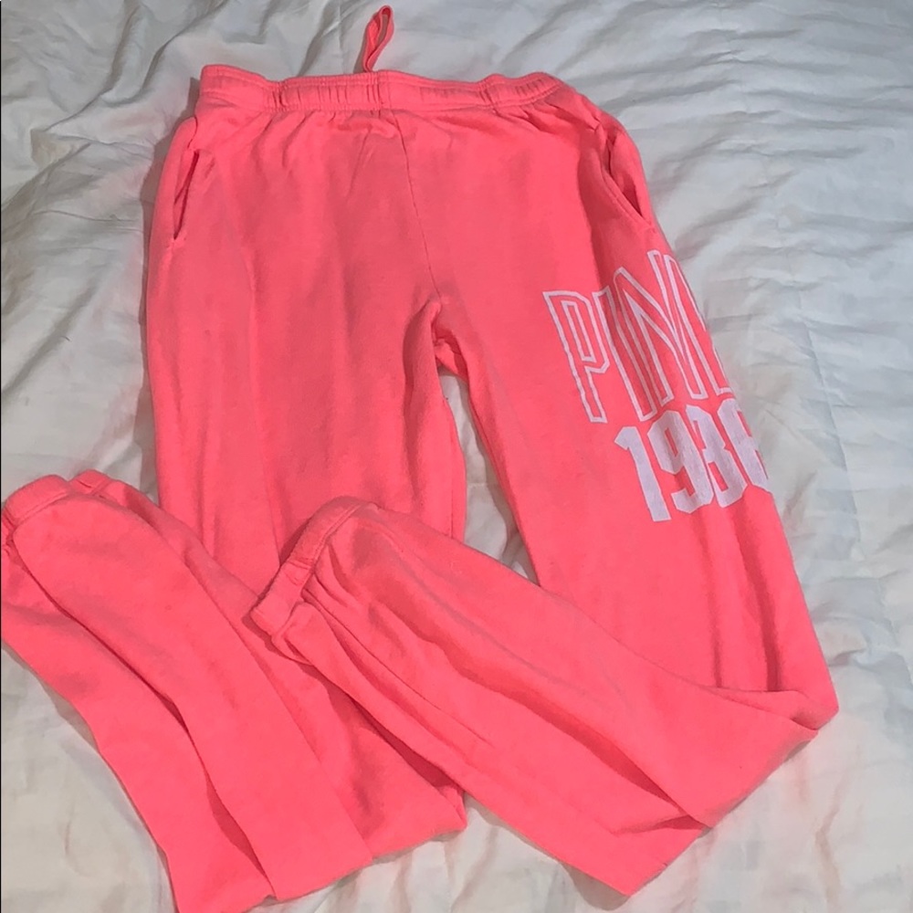 Neon bright pink sweatsuit